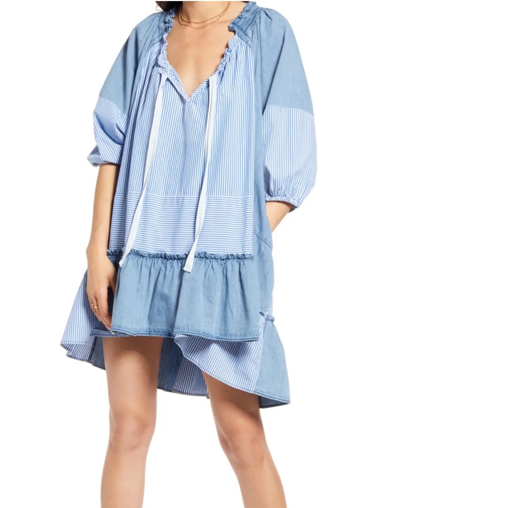 Free People Keegan Long Sleeve Tunic Dress